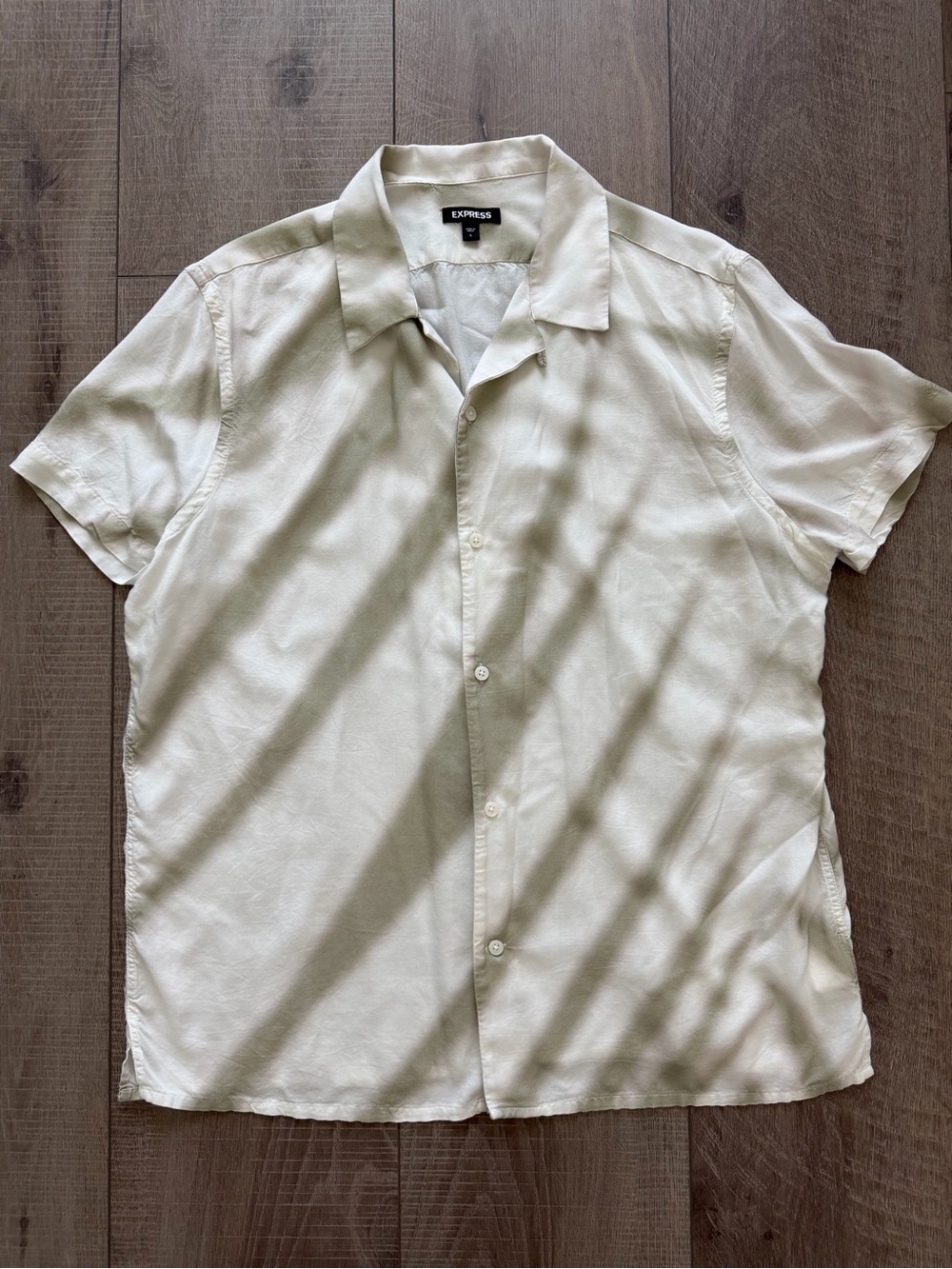Express Men’s Short-Sleeve Button-Up Shirt Size Large